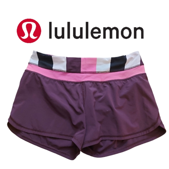 Lululemon Purple Speed Shorts - Picture 1 of 5